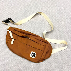 Walker Goods Fanny Pack Orange Sling Bag Crossbody Pockets Travel Embroidered